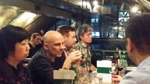 Image of restaurant goers of wide variety of nationality, skin colour and sex at a London Restaurant - the Archduke near Waterloo station