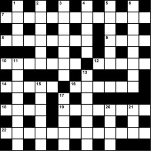 Issue 61: Crossword Some Comic Relief printable the Shaw Sheet