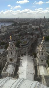 Pay to View C17th style – west from St Pauls Cathedral in London
