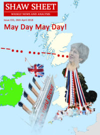 Cover Page Issue 151 MayDay May Day Titanic sinks in Irish Channel Maypole over England Scotland drifts off