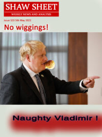 Boris Johnson with a cork in his mouth, a Bollinger Champagne cork