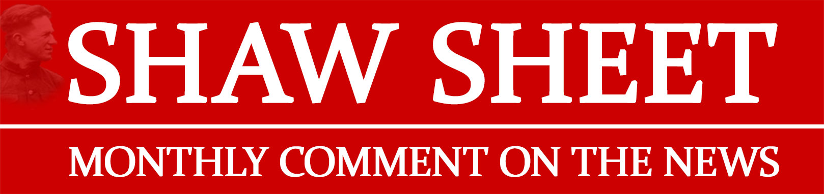 Shaw Sheet Logo with Monthly Comment on the News strapline